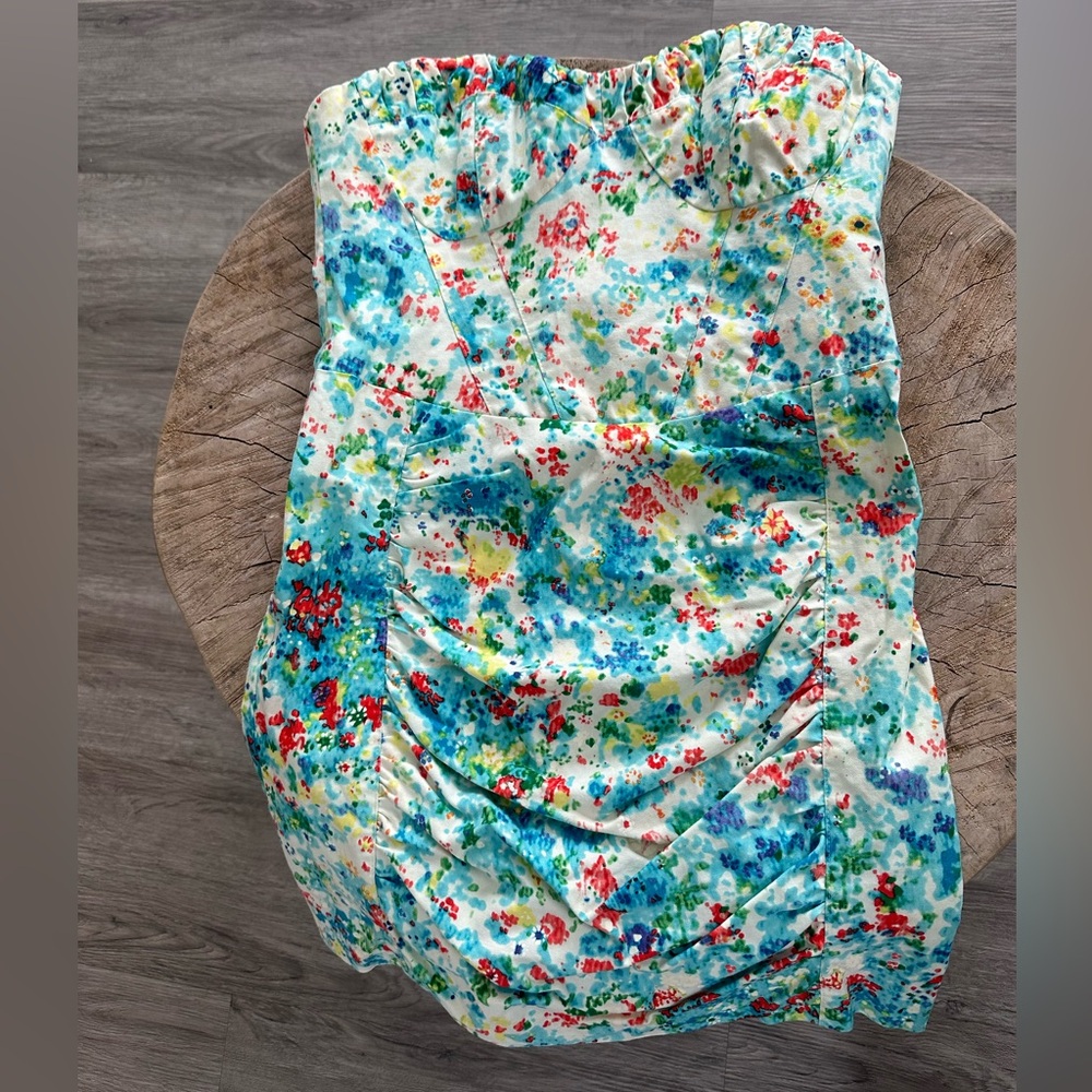 NWOT Nanette Lepore floral mini dress. Size 4.